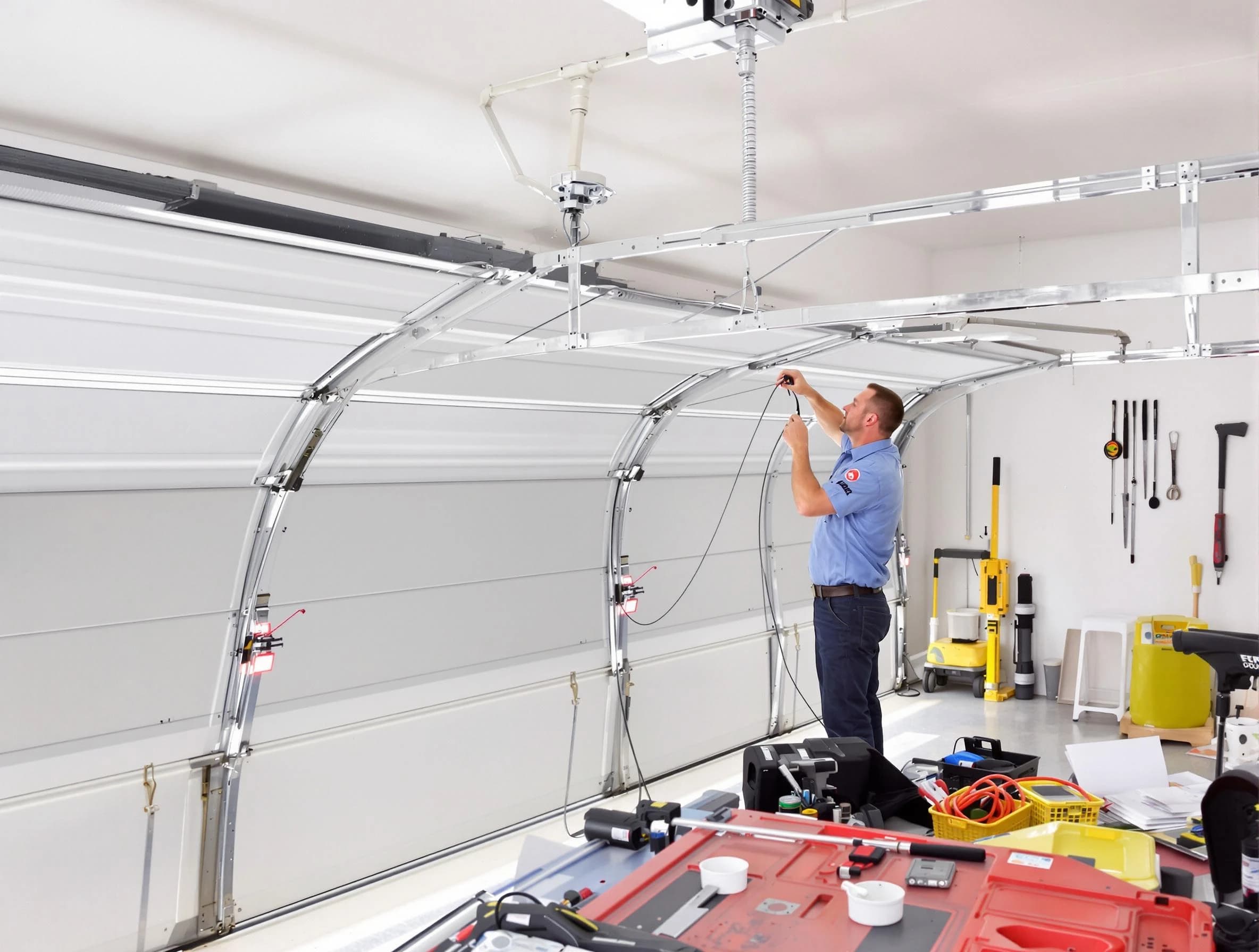 Garage door cable repair service by Branchburg Garage Door Repair in Branchburg