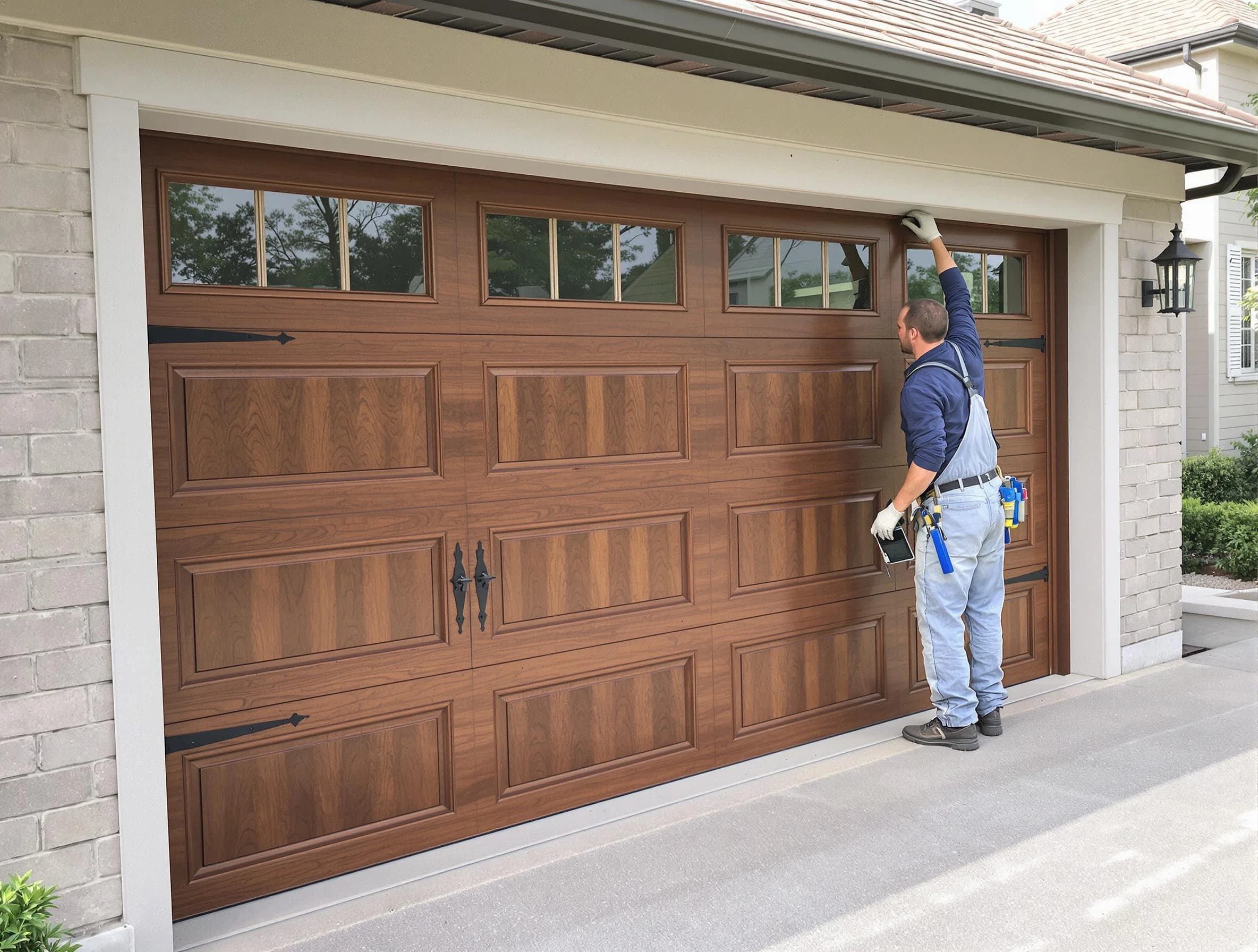 Custom garage door showcase by Branchburg Garage Door Repair in Branchburg