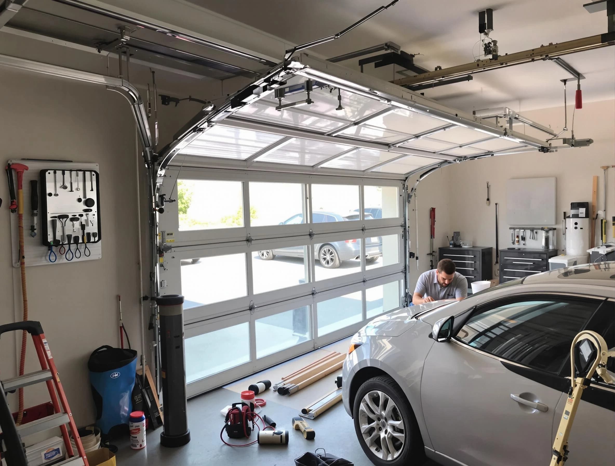 Garage door noise reduction service by Branchburg Garage Door Repair in Branchburg