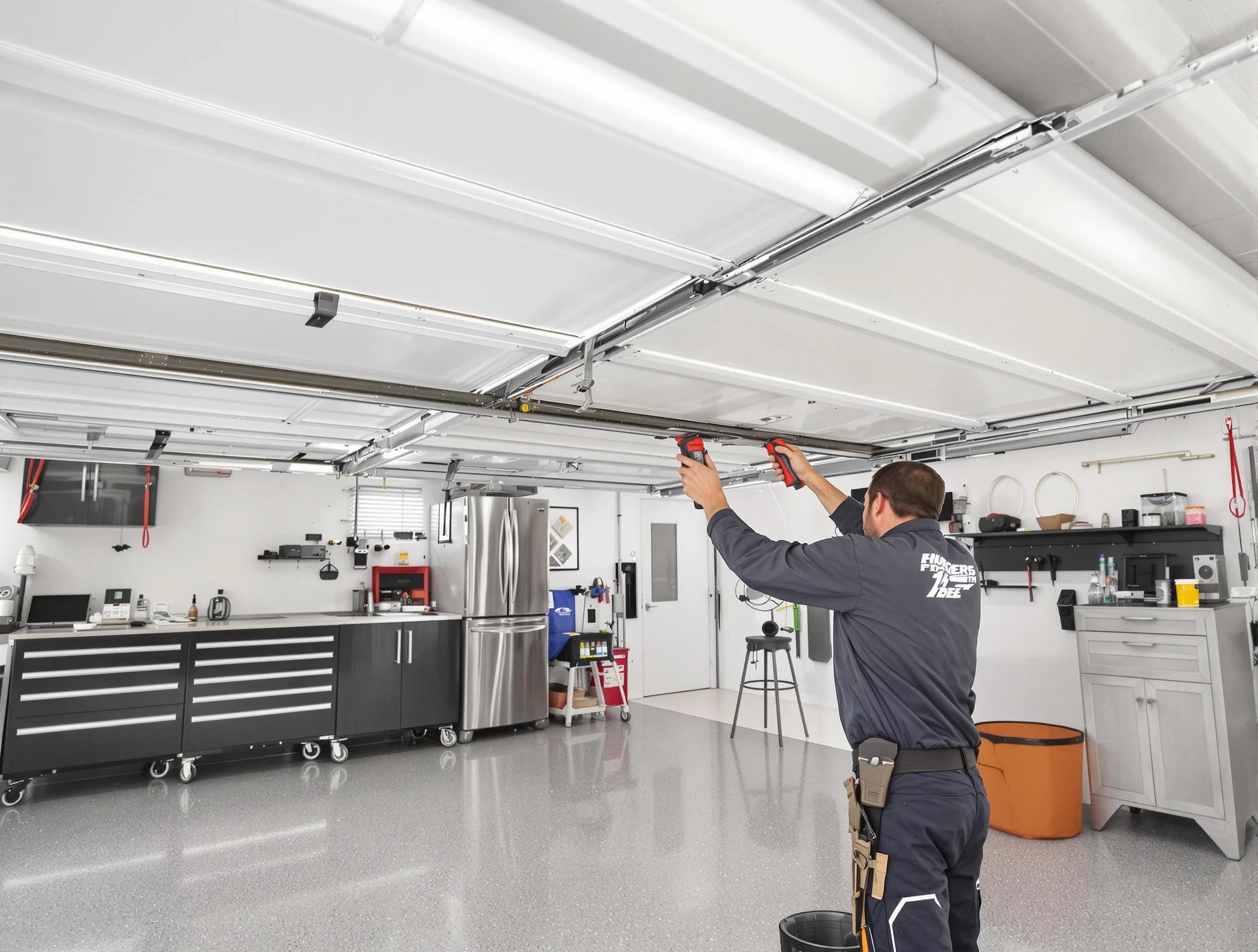 Overhead garage door repair service by Branchburg Garage Door Repair in Branchburg