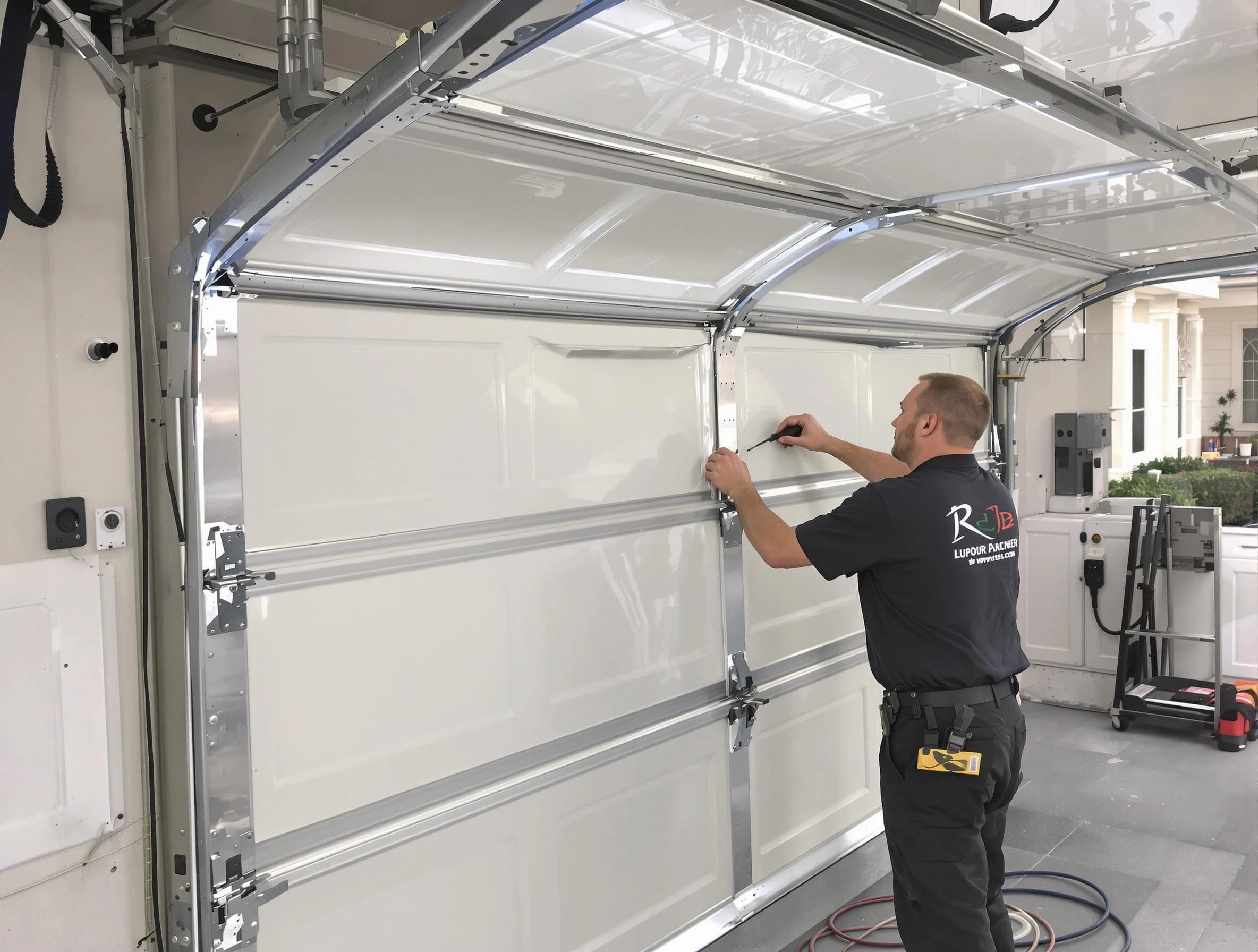 Branchburg Garage Door Repair professional performing panel repair in Branchburg