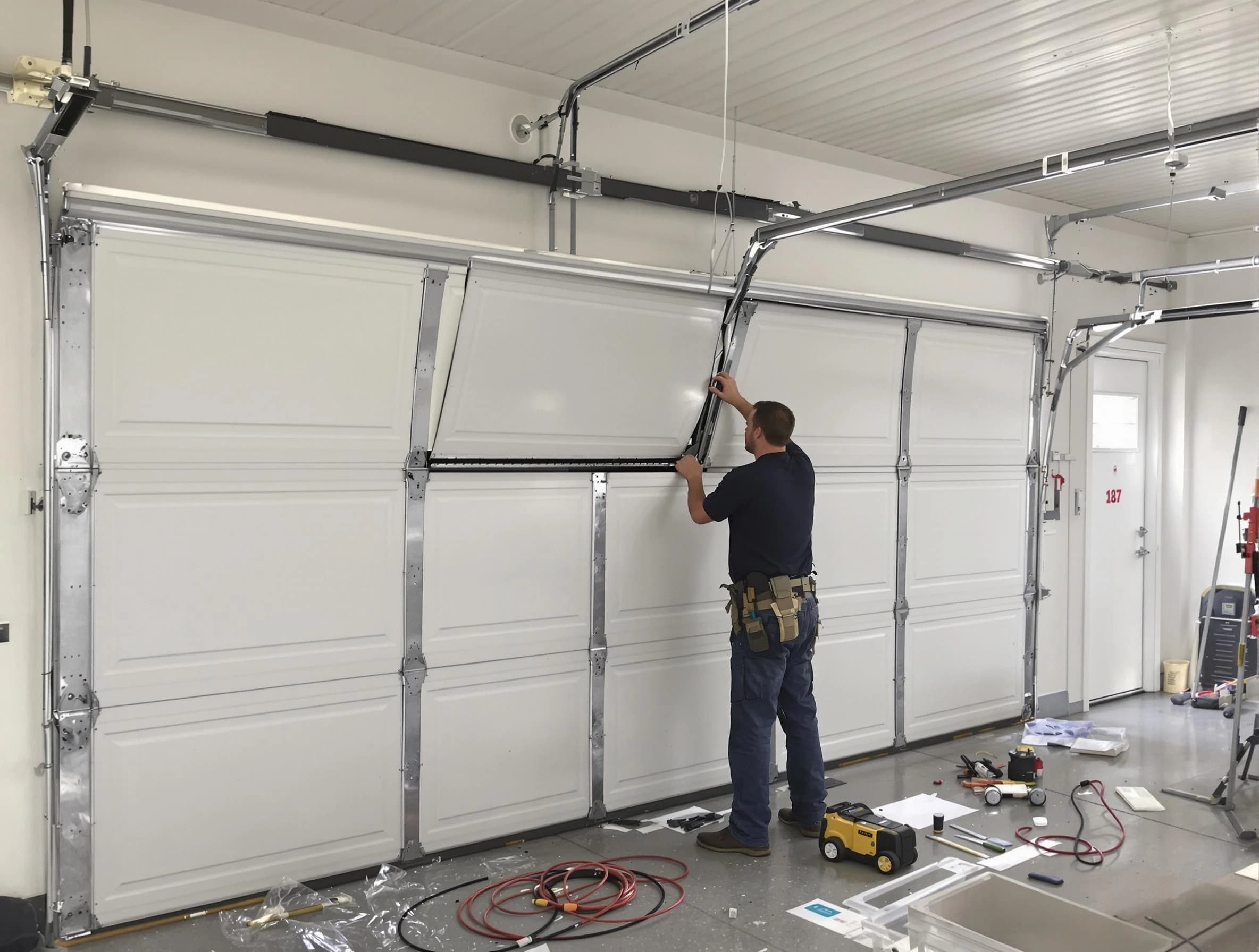 Garage Door Section Replacement in Branchburg